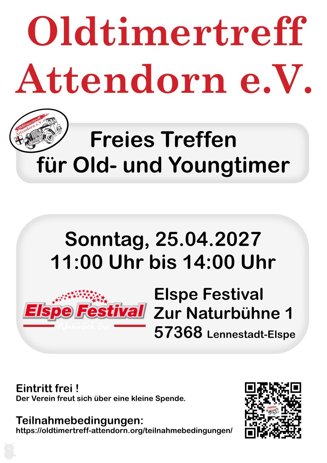 Titelbild: 1. Old- und Youngtimertreff 2027 – Elspe Festival