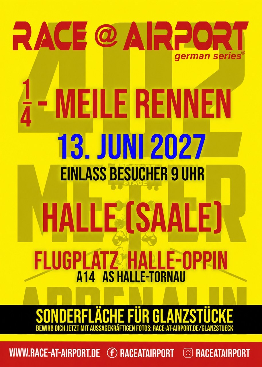 Titelbild: Race @ Airport Halle-Oppin 2027