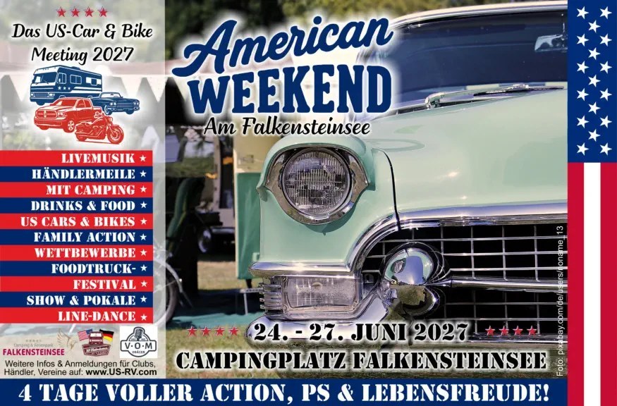 Titelbild: American Weekend am Falkensteinsee 2027