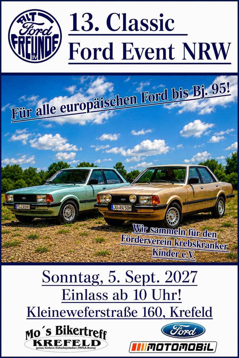Titelbild: 13. Classic Ford Event NRW